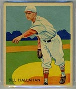 1934-1936 R327 Diamond Stars #23 Bill Hallahan (1934) St. Louis Cardinals - Front