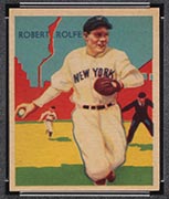 1934-1936 R327 Diamond Stars #29 Robert Rolfe (1935) New York Yankees - Front