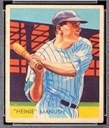 1934-1936 R327 Diamond Stars #30 “Heinie” Manush (1936) Boston Red Sox - Front