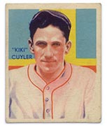 1934-1936 R327 Diamond Stars #31 “Ki-Ki” Cuyler (1936) Cincinnati Reds - Front
