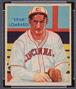1934-1936 R327 Diamond Stars #36 Ernie Lombardi (1935) Cincinnati Reds - Front