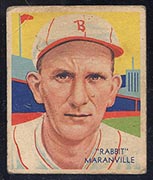 1934-1936 R327 Diamond Stars #3 “Rabbit” Maranville (1934) Boston Braves - Front