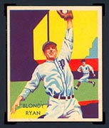 1934-1936 R327 Diamond Stars #40 “Blondy” Ryan (1935) Philadelphia Phillies - Front