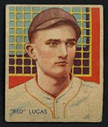 1934-1936 R327 Diamond Stars #46 “Red” Lucas (1935) Pittsburgh Pirates - Front