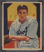 1934-1936 R327 Diamond Stars #54 Hank Greenburg (Greenberg) (1935) Detroit Tigers - Front