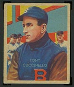 1934-1936 R327 Diamond Stars #55 Tony Cuccinello (1935) Brooklyn Dodgers - Front