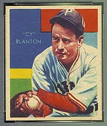 1934-1936 R327 Diamond Stars #57 Cy Blanton (1935) Pittsburgh Pirates - Front