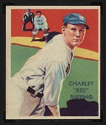1934-1936 R327 Diamond Stars #60 Charley “Red” Ruffing (1935) New York Yankees - Front