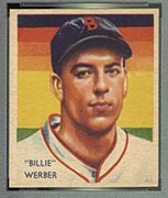 1934-1936 R327 Diamond Stars #61 Billie (Billy) Werber (1935) Boston Red Sox - Front
