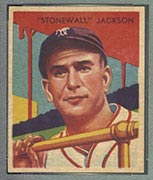 1934-1936 R327 Diamond Stars #63 Travis “Stonewall” Jackson (1935) New York Giants - Front