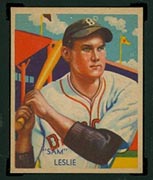 1934-1936 R327 Diamond Stars #68 Sam Leslie (1935) Brooklyn Dodgers - Front