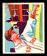 1934-1936 R327 Diamond Stars #73 “Fritz” Ostermueller (1936) Boston Red Sox - Front