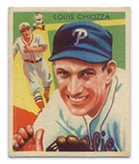 1934-1936 R327 Diamond Stars #80 Louis Chiozza (1936) Philadelphia Phillies - Front