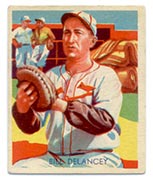 1934-1936 R327 Diamond Stars #81 Bill Delancey (1936) St. Louis Cardinals - Front