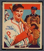 1934-1936 R327 Diamond Stars #83 Paul Waner (1936) Pittsburgh Pirates - Front