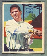 1934-1936 R327 Diamond Stars #87 Steve O’Neil (1936) Cleveland Indians - Front