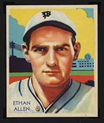 1934-1936 R327 Diamond Stars #92 Ethan Allen (1936) Philadelphia Phillies - Front