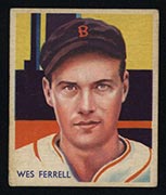 1934-1936 R327 Diamond Stars #94 Wes Ferrell (1936) Boston Red Sox - Front