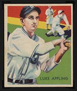 1934-1936 R327 Diamond Stars #95 Luke Appling (1936) Chicago White Sox - Front