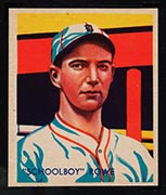 1934-1936 R327 Diamond Stars #98 “Schoolboy” Rowe (1936) Detroit Tigers - Front