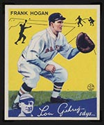 1934 Goudey #20 Frank Hogan Boston Braves - Front
