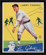 1934 Goudey #29 Larry French Pittsburgh Pirates - Front