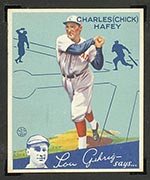 1934 Goudey #34 Charles (Chick) Hafey Cincinnati Reds - Front