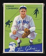 1934 Goudey #35 Ernie Lombardi Cincinnati Reds - Front