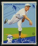 1934 Goudey #41 George Earnshaw Chicago White Sox - Front