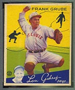 1934 Goudey #64 Frank Grube St. Louis Browns - Front
