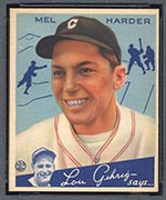 1934 Goudey #66 Mel Harder Cleveland Indians - Front