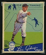 1934 Goudey #71 Lyle Tinning Chicago Cubs - Front