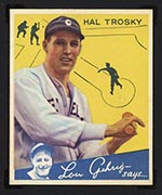 1934 Goudey #76 Hal Trosky Cleveland Indians - Front