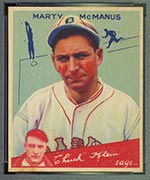 1934 Goudey #80 Marty McManus Boston Braves - Front