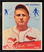 1934 Goudey #83 Jim Mooney St. Louis Cardinals - Front