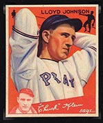 1934 Goudey #86 Lloyd Johnson Pittsburgh Pirates - Front