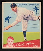 1934 Goudey #87 George Darrow Philadelphia Phillies - Front