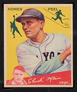 1934 Goudey #88 Homer Peel New York Giants - Front