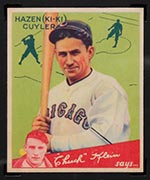 1934 Goudey #90 Hazen (Ki-Ki) Cuyler Chicago Cubs - Front
