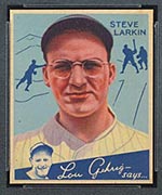 1934 Goudey #92 Steve Larkin Detroit Tigers - Front