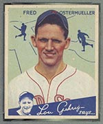 1934 Goudey #93 Fred Ostermueller Boston Red Sox - Front