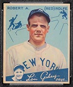 1934 Goudey #94 Red Rolfe New York Yankees - Front