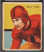 1935 National Chicle #27 “Bull” Tosi Boston Redskins - Front