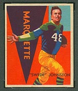 1935 National Chicle #32 Chester “Swede” Johnston Green Bay Packers - Front