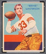 1935 National Chicle #36 Bernie Masterson Chicago Bears - Front