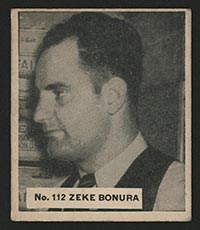 1936 V355 World Wide Gum #112 Zeke Bonura Chicago White Sox - Front