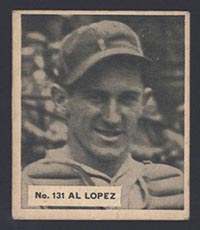 1936 V355 World Wide Gum #131 Al Lopez Boston Bees - Front