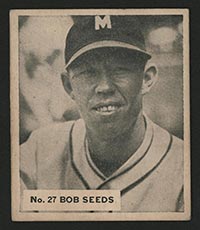 1936 V355 World Wide Gum #27 Bob Seeds Newark Bears - Front