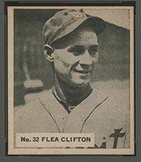 1936 V355 World Wide Gum #32 “Flea” Clifton Detroit Tigers - Front
