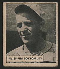 1936 V355 World Wide Gum #85 Jim Bottomley Cincinnati Reds - Front